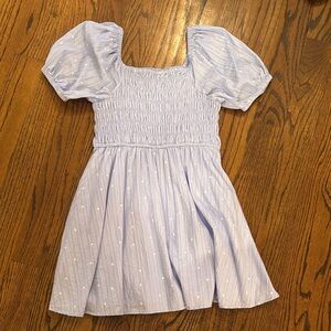 GB Girls Light Blue Puff Sleeve Dress
